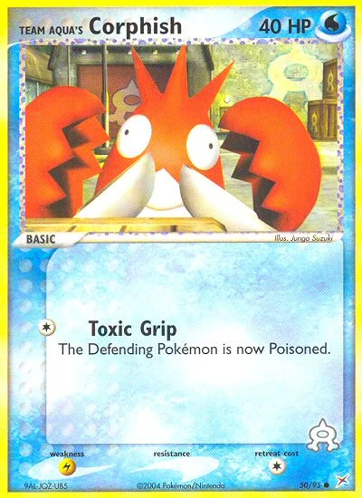 Team Aqua's Corphish Pokemon card