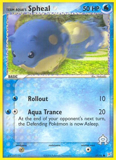 Team Aqua's Spheal Pokemon card