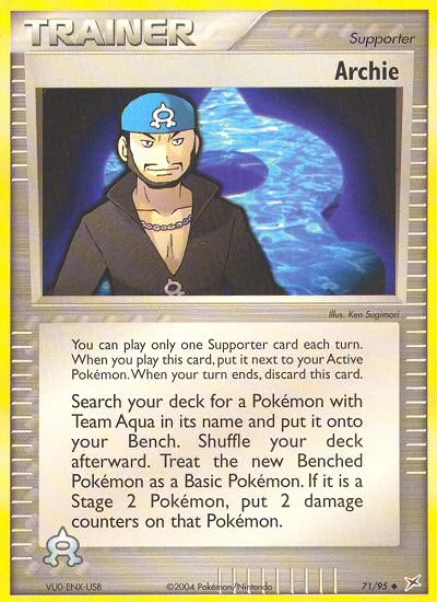 Archie Pokemon card