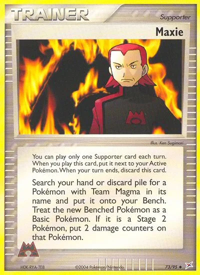 Maxie Pokemon card