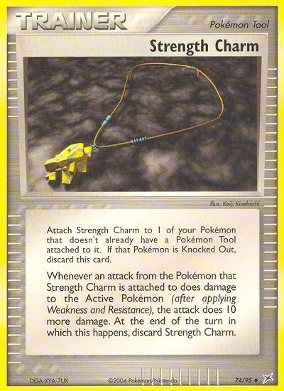 Strength Charm Pokemon card