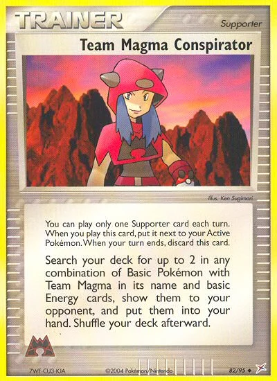 Team Magma Conspirator Pokemon card