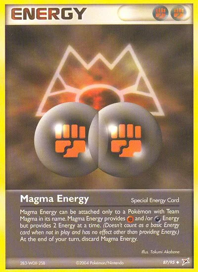 Magma Energy Pokemon card
