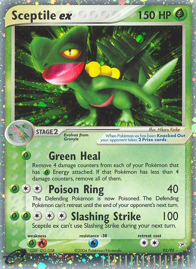 Sceptile ex Pokemon card