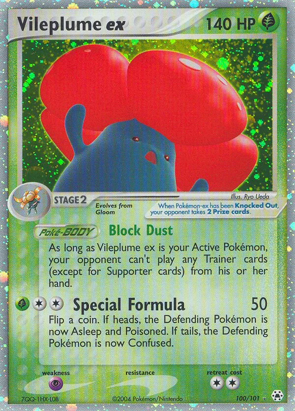 Vileplume ex Pokemon card