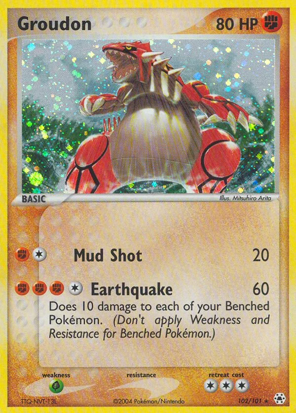 Groudon Pokemon card