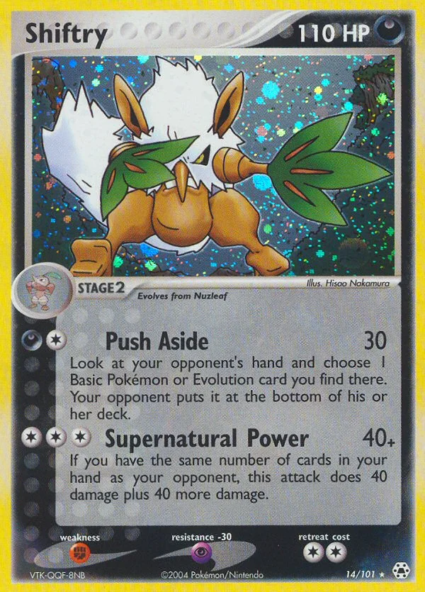 Shiftry Pokemon card