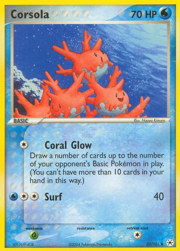 Corsola Pokemon card