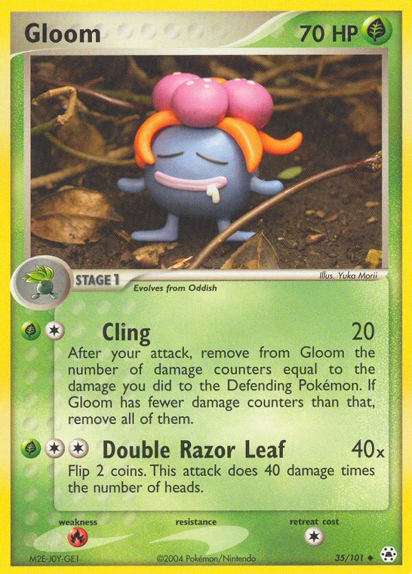 Gloom Pokemon card
