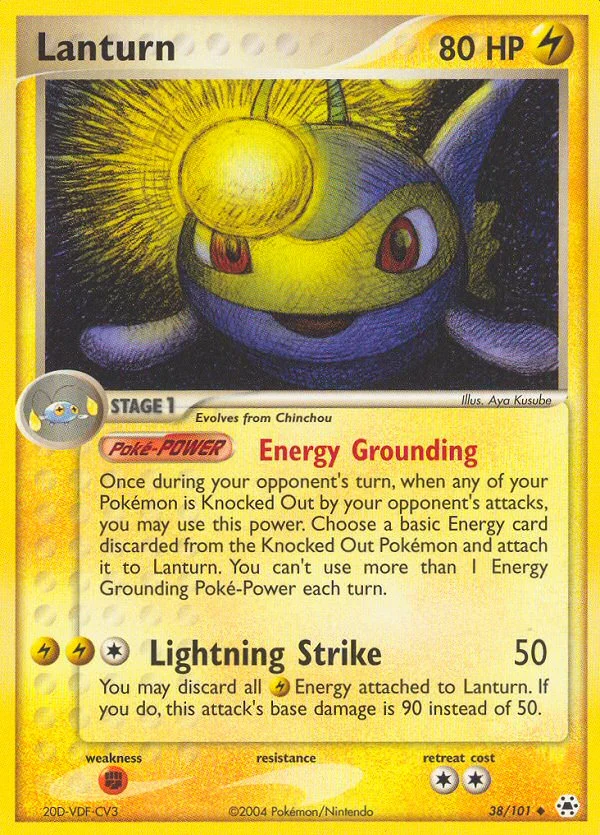 Lanturn Pokemon card