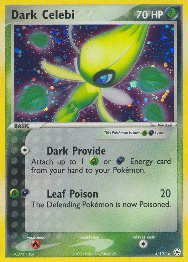 Dark Celebi Pokemon card