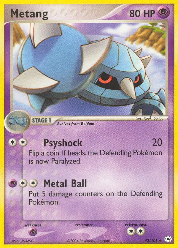 Metang Pokemon card