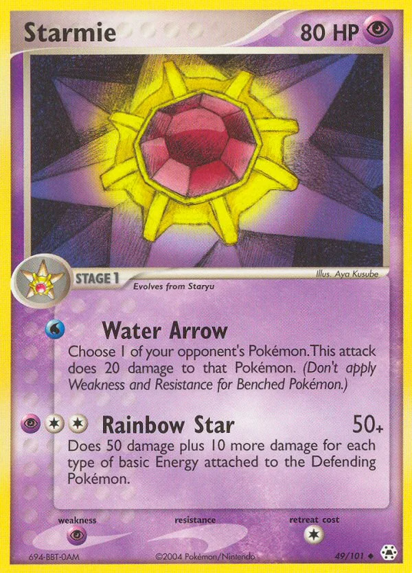 Starmie Pokemon card