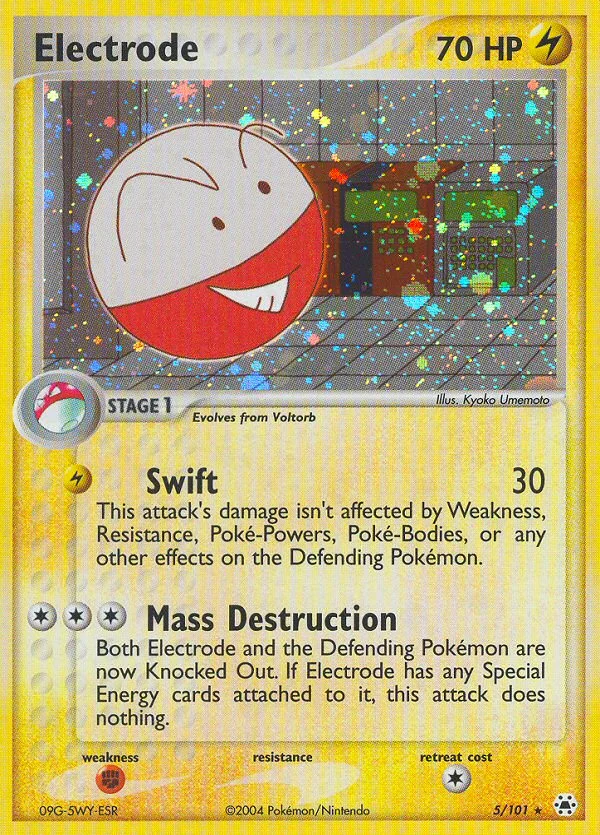 Electrode Pokemon card