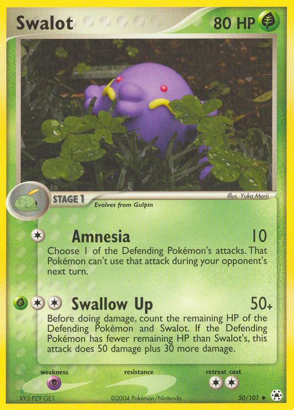 Swalot Pokemon card
