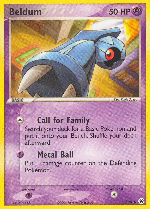 Beldum Pokemon card