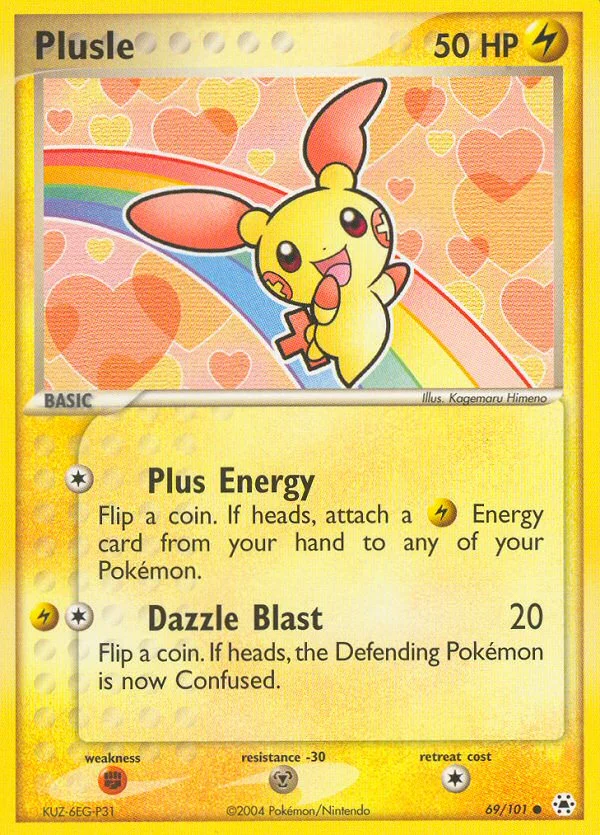 Plusle Pokemon card