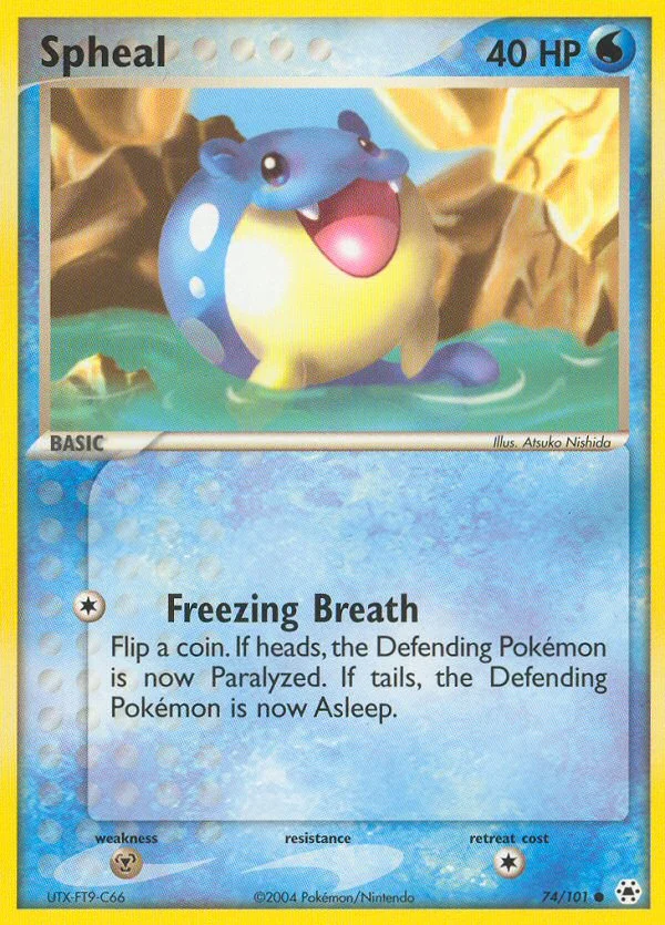 Spheal Pokemon card