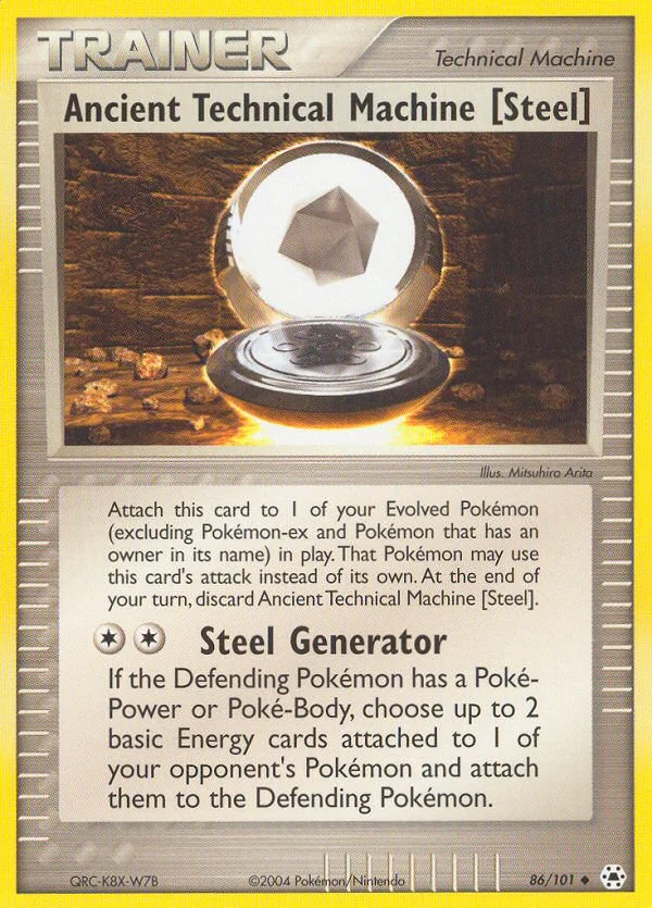 Ancient Technical Machine [Steel] Pokemon card