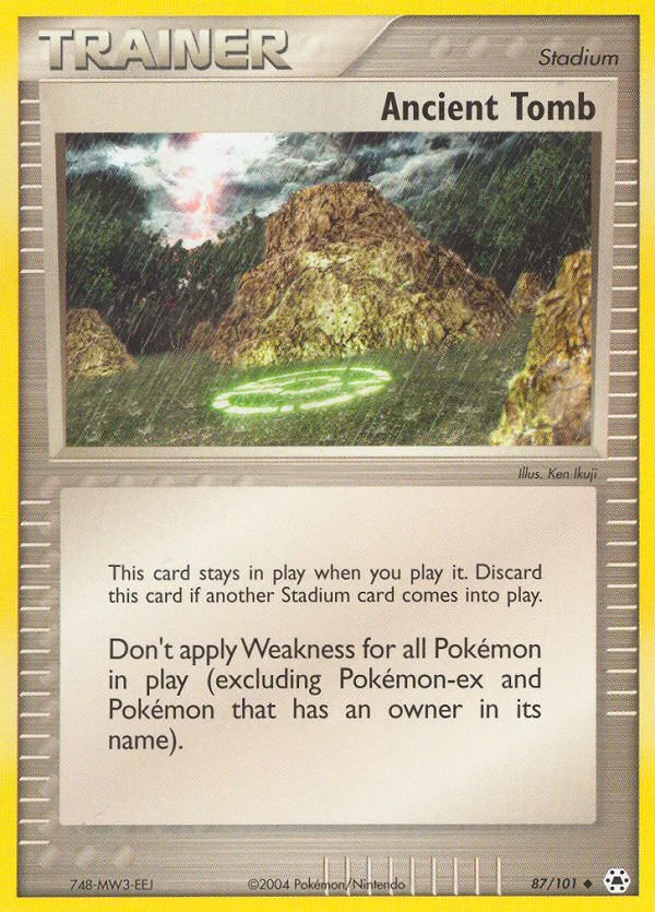 Ancient Tomb Pokemon card