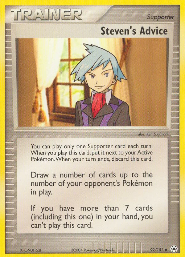 Steven's Advice Pokemon card
