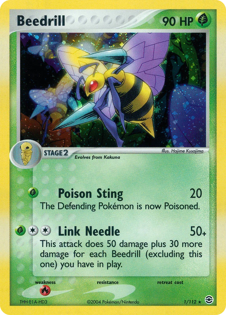 Beedrill Pokemon card