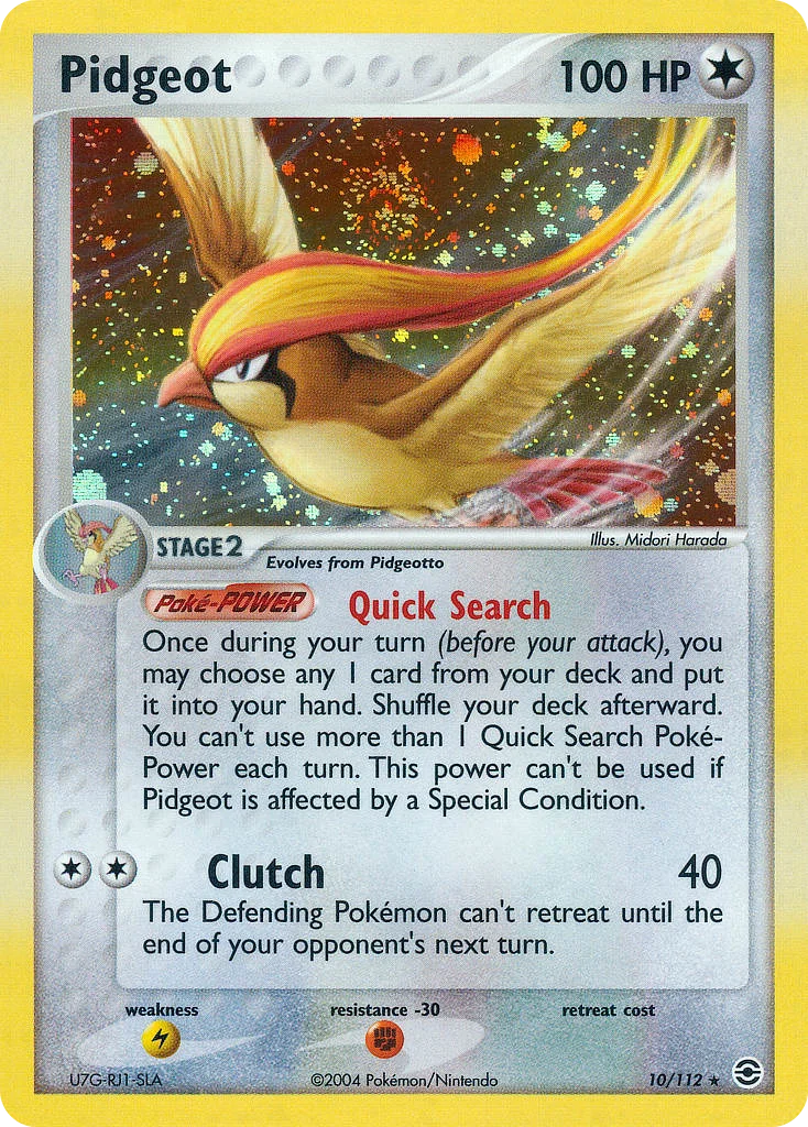 Pidgeot Pokemon card