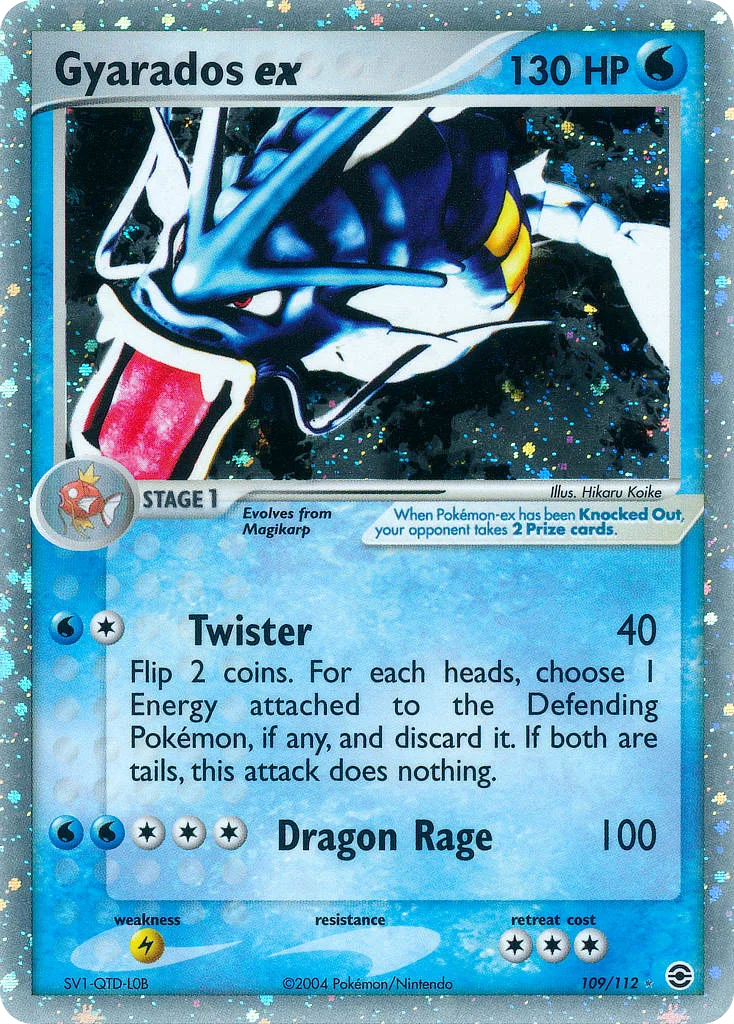 Gyarados ex Pokemon card