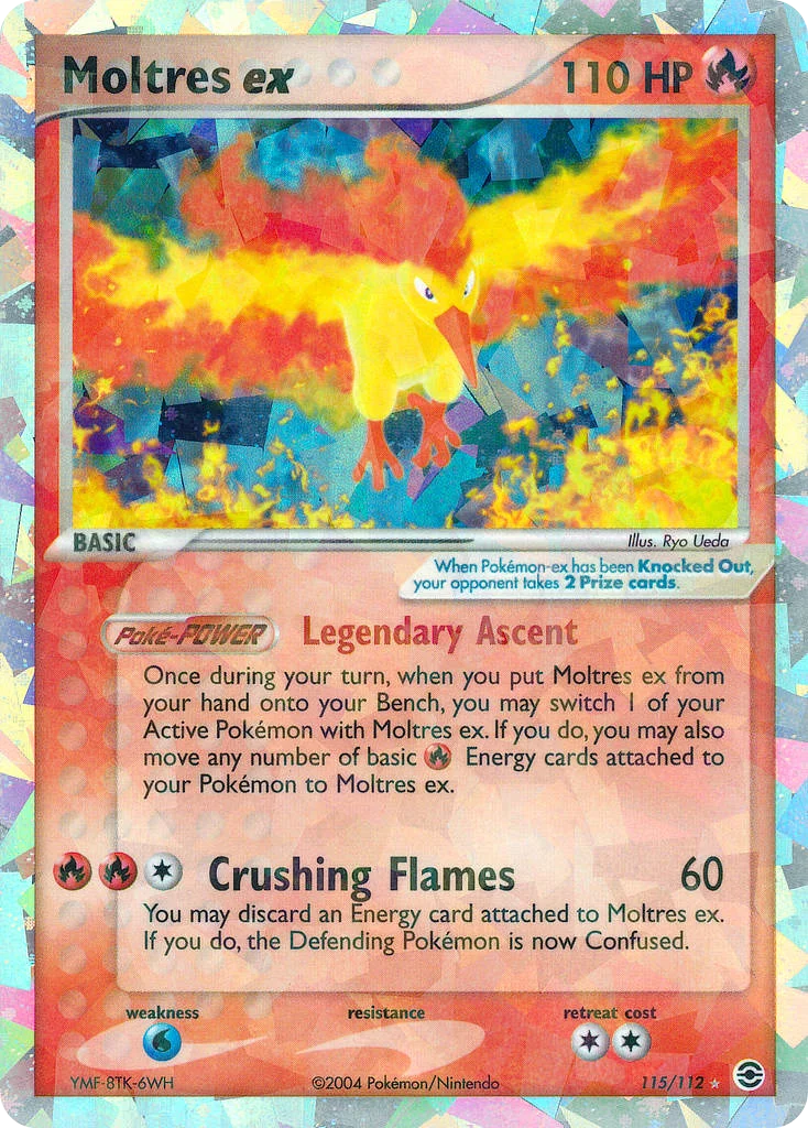 Moltres ex Pokemon card