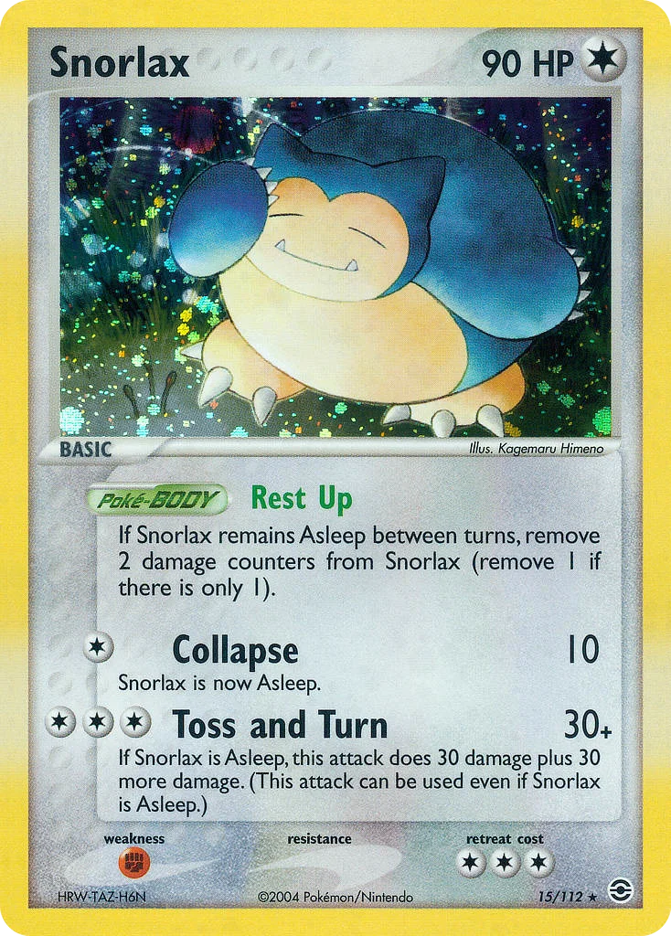 Snorlax Pokemon card