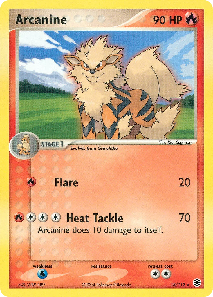 Arcanine Pokemon card
