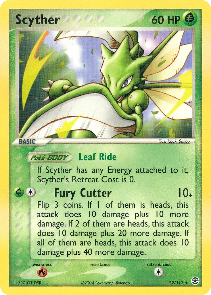 Scyther Pokemon card