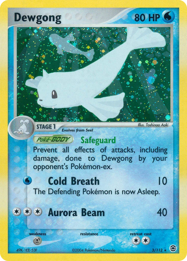 Dewgong Pokemon card
