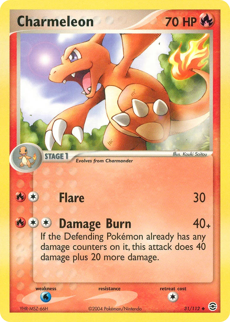 Charmeleon Pokemon card