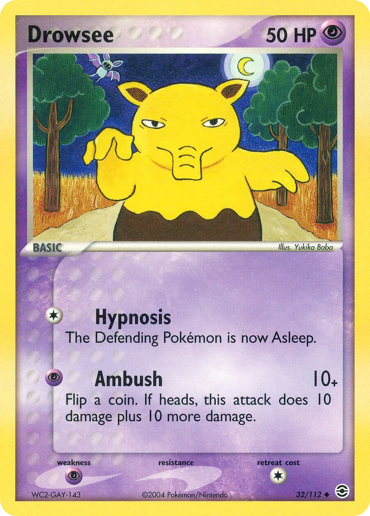 Drowzee Pokemon card