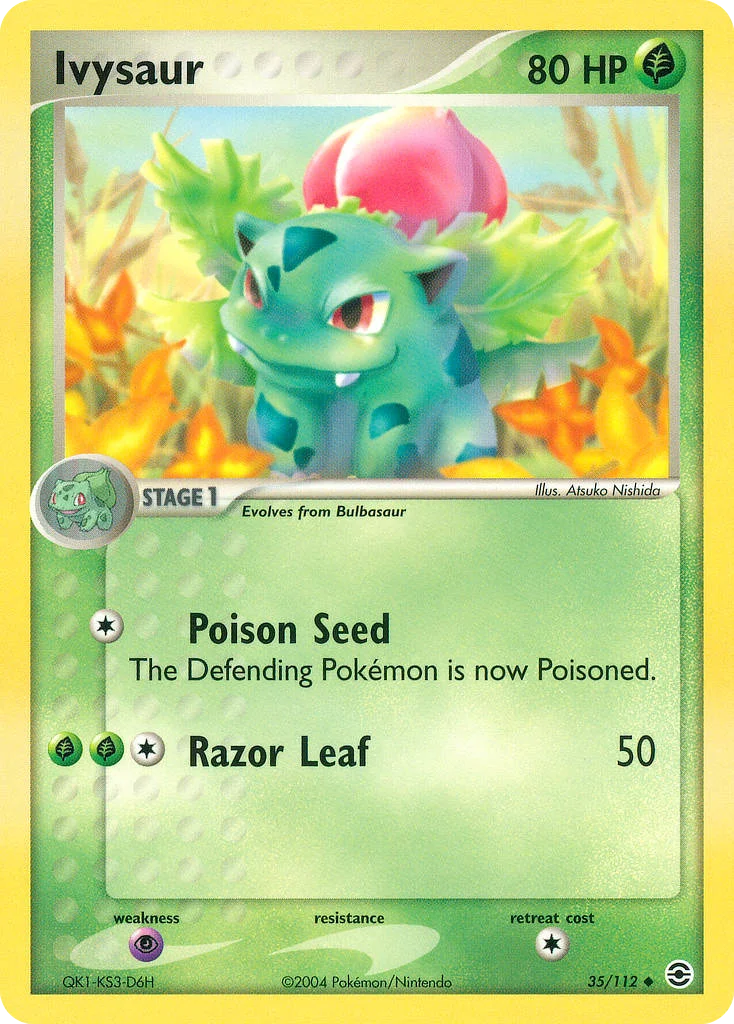 Ivysaur Pokemon card