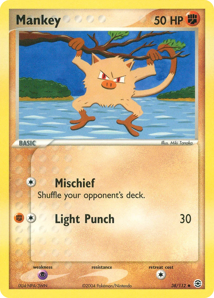 Mankey Pokemon card