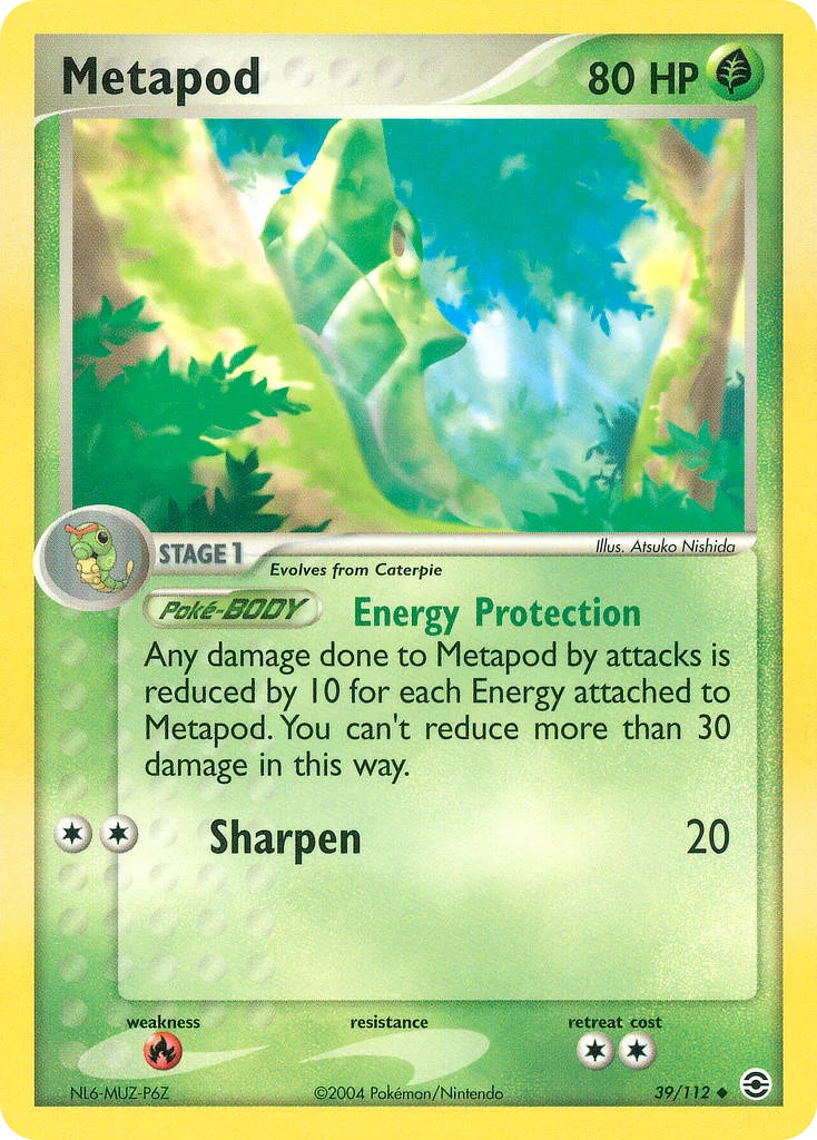 Metapod Pokemon card