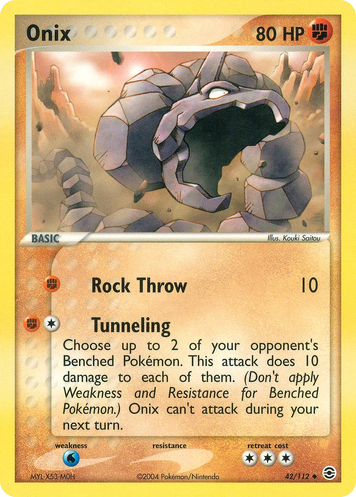 Onix Pokemon card