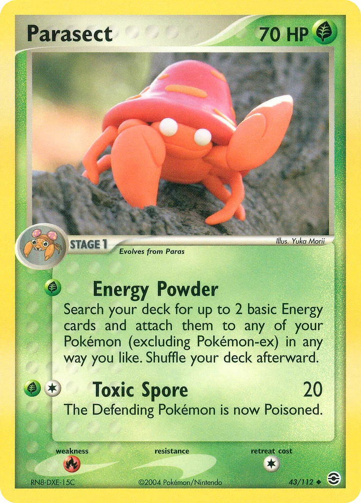 Parasect Pokemon card