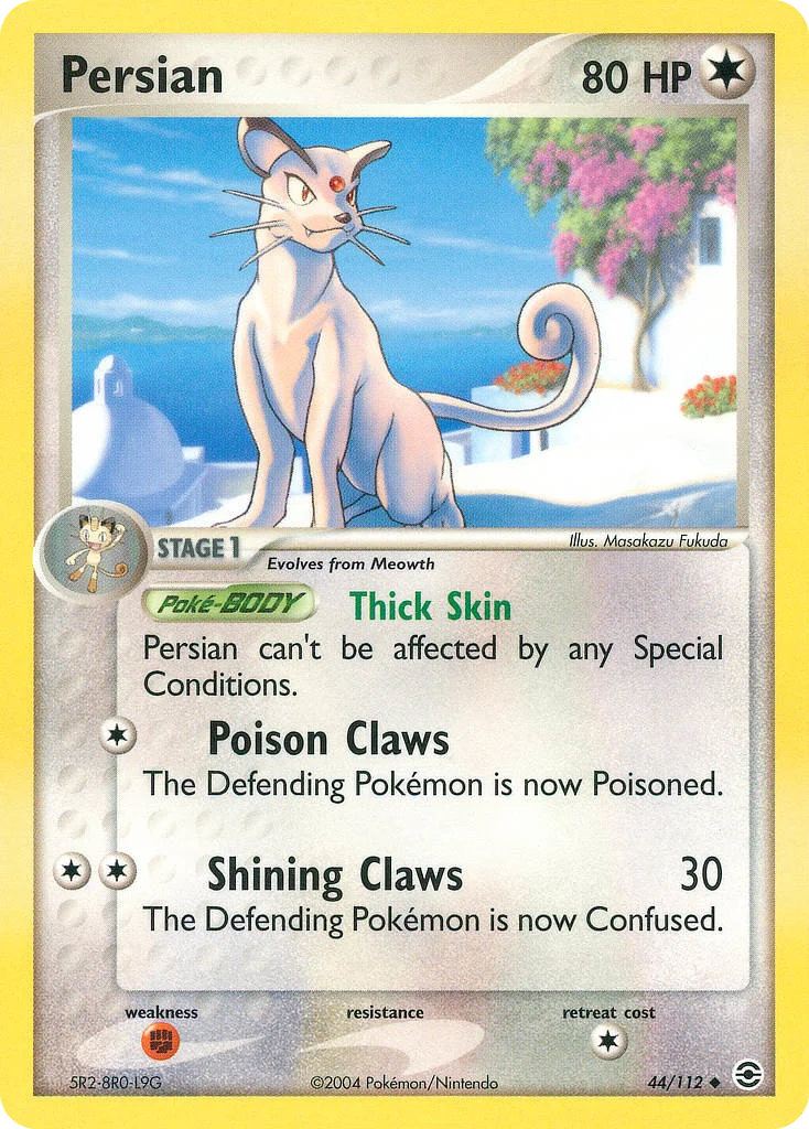 Persian Pokemon card