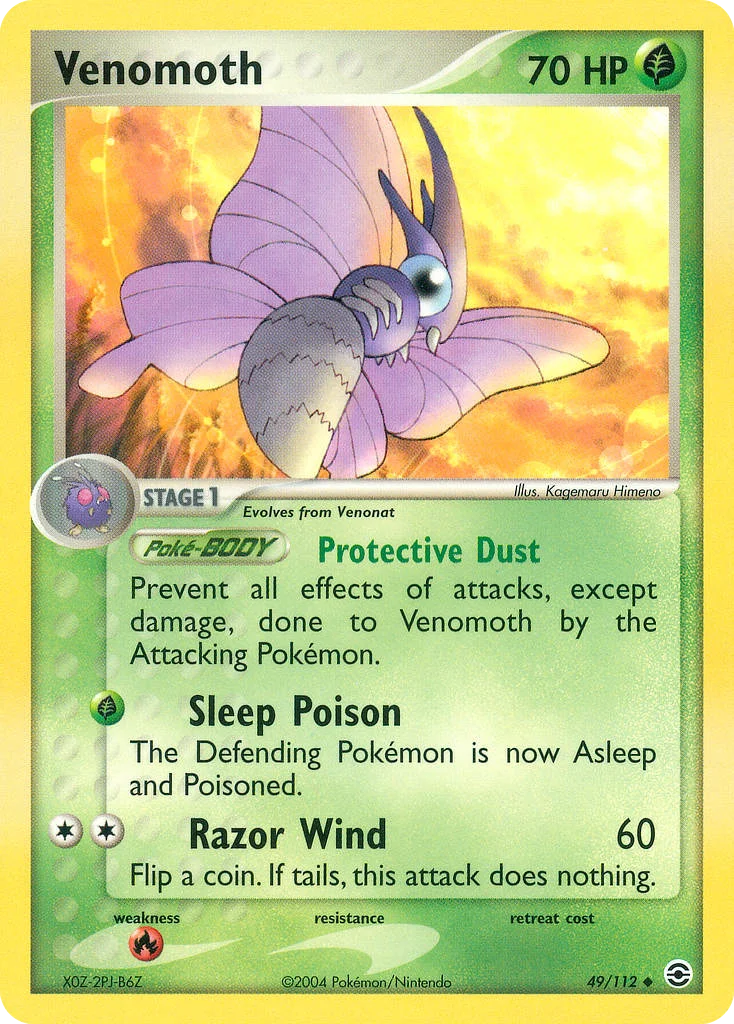 Venomoth Pokemon card