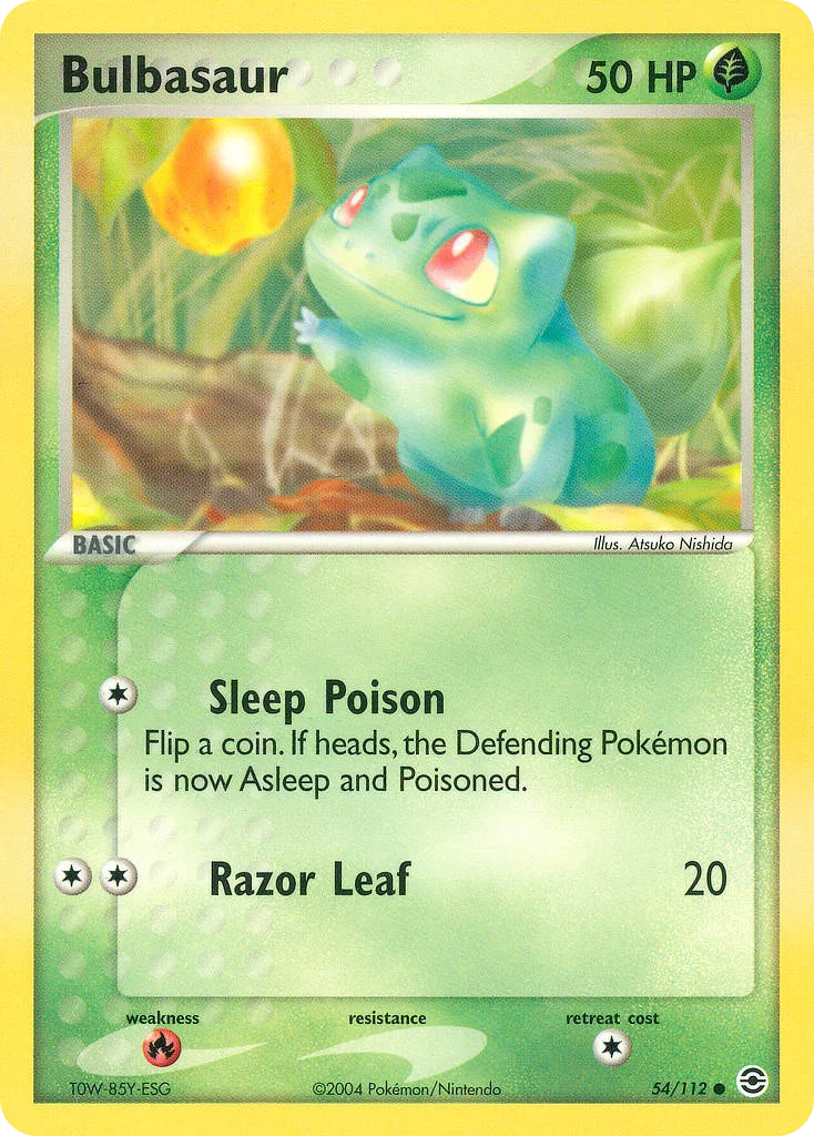 Bulbasaur Pokemon card