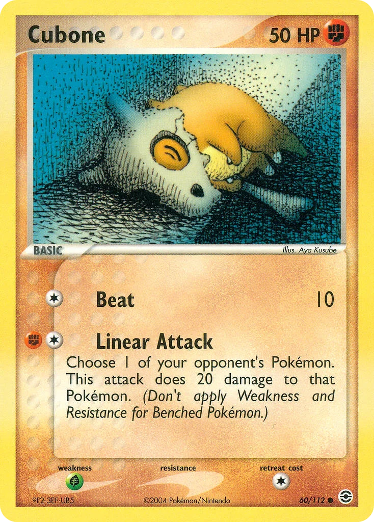 Cubone Pokemon card
