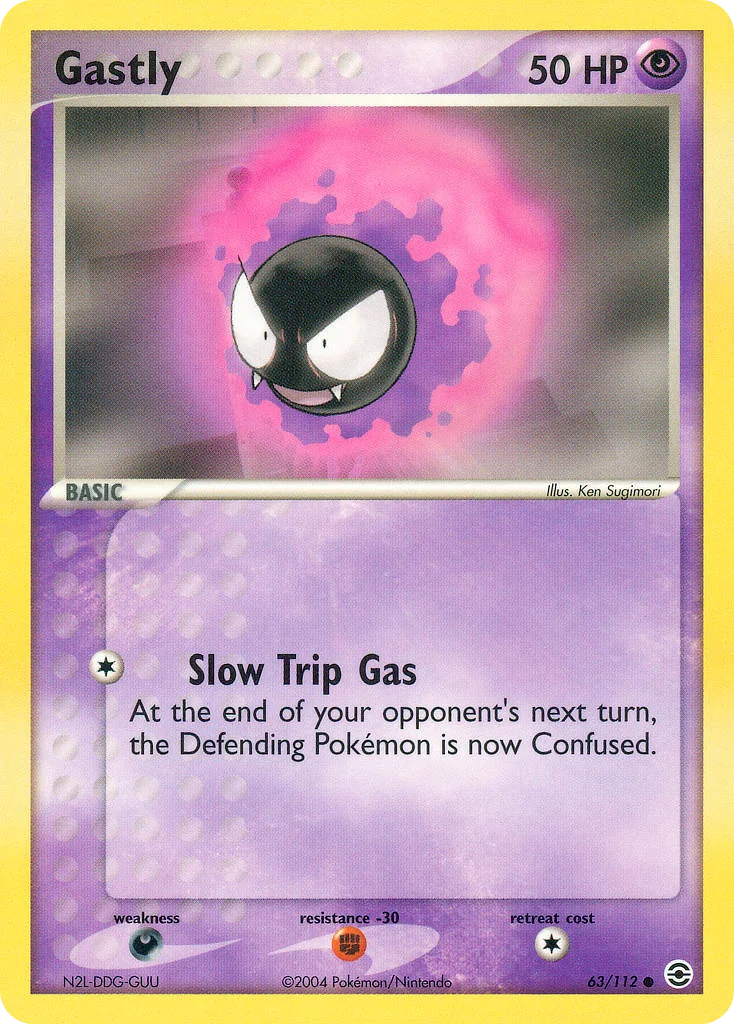 Gastly Pokemon card