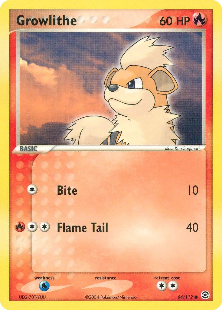 Growlithe Pokemon card