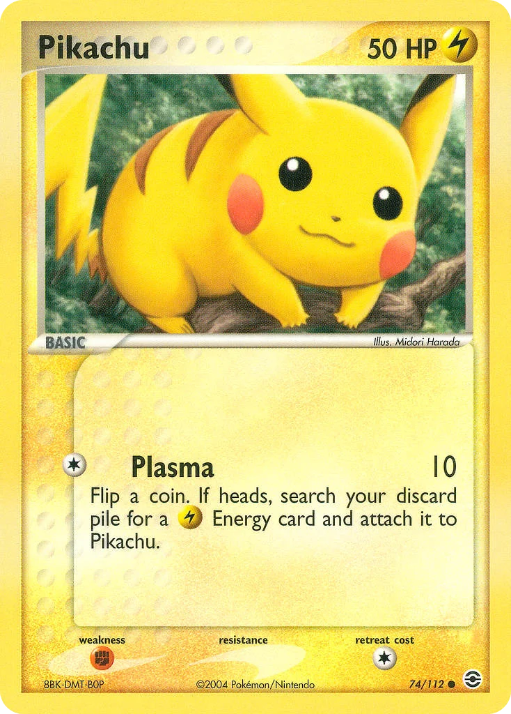 Pikachu Pokemon card