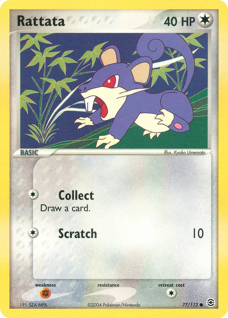 Rattata Pokemon card