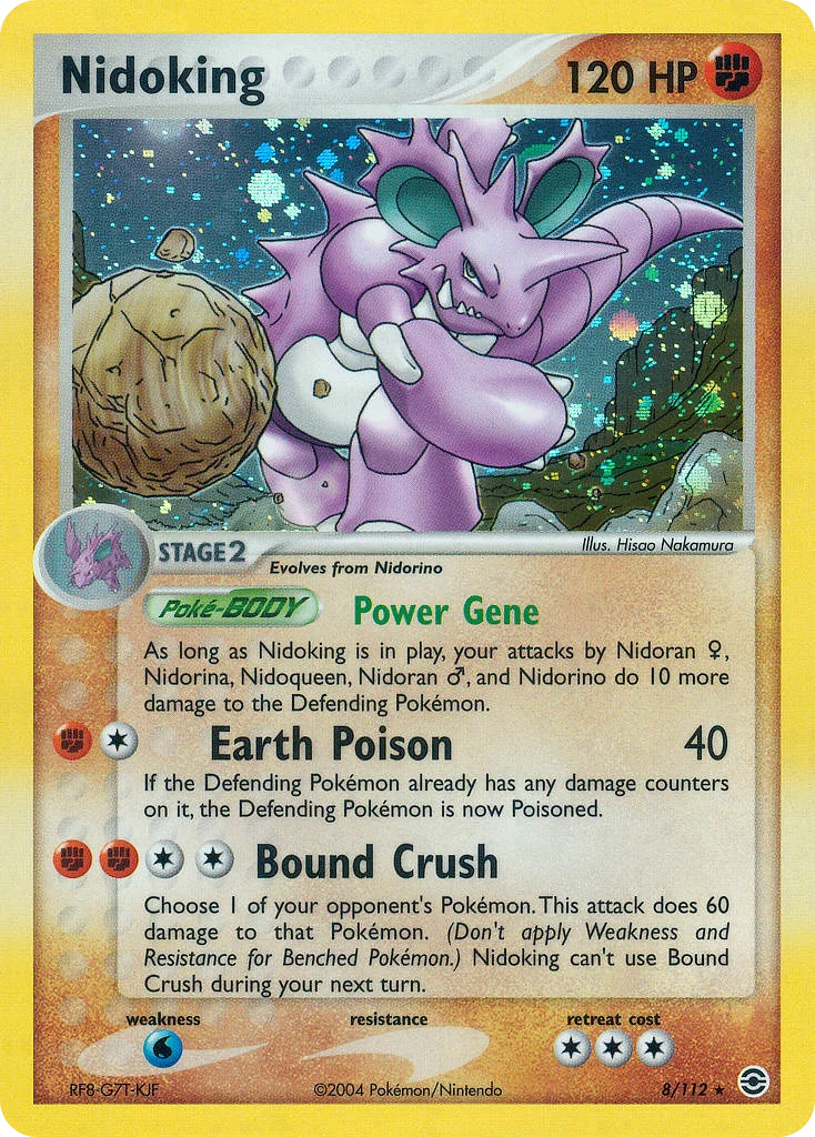 Nidoking Pokemon card