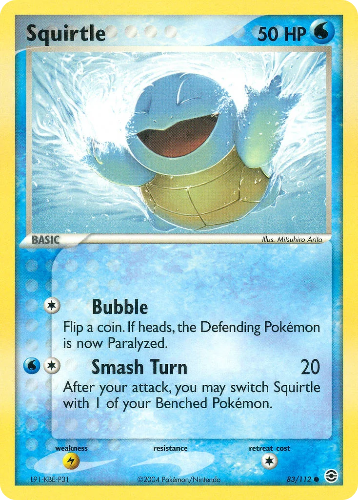 Squirtle Pokemon card